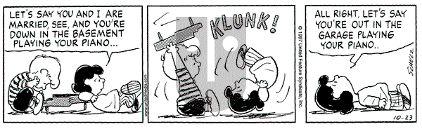 Peanuts on Thursday October 23, 1997 Comic Strip