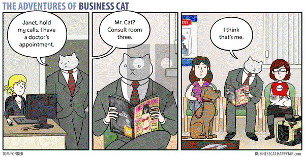 The Adventures of Business Cat on Monday August 17, 2015 Comic Strip