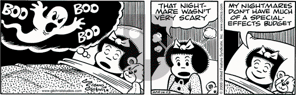 Nancy on Friday March 14, 2003 Comic Strip