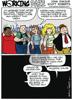 Working Daze - Thursday December 1, 2011 Comic Strip