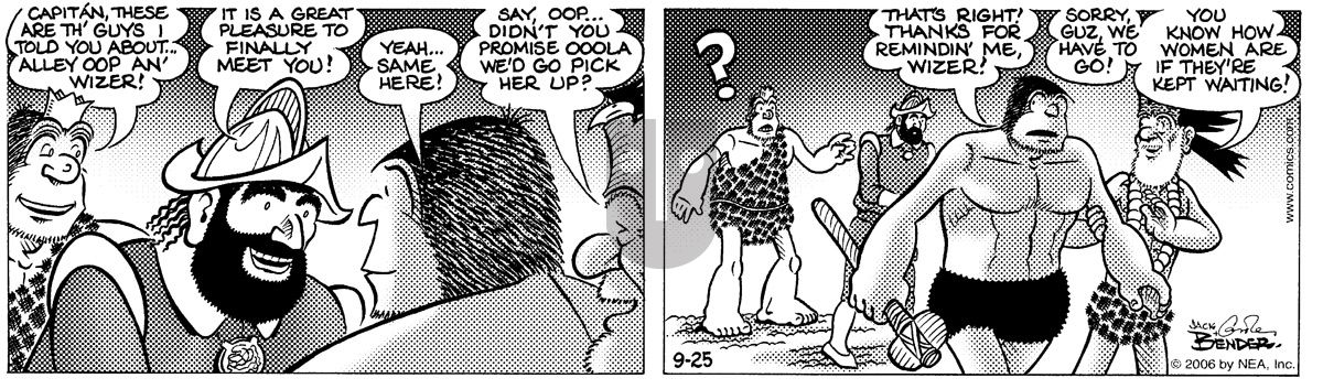 Alley Oop - Monday September 25, 2006 Comic Strip