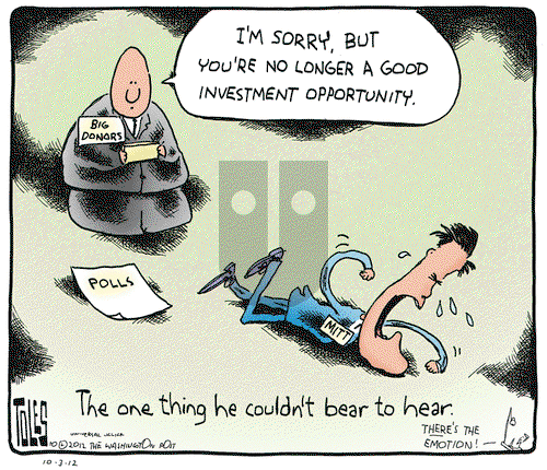 Tom Toles on Wednesday October 3, 2012 Comic Strip