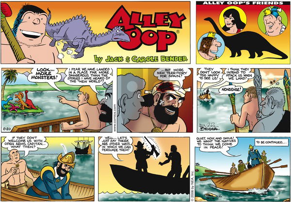 Alley Oop on Sunday August 20, 2006 Comic Strip