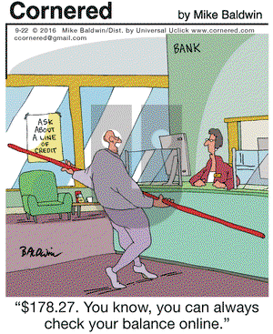 Cornered on Thursday September 22, 2016 Comic Strip