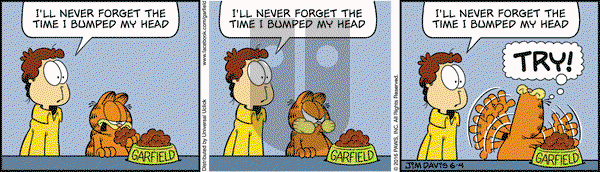 Garfield on Saturday June 4, 2016 Comic Strip