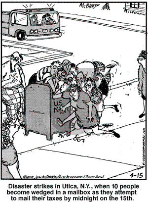 Close to Home on Friday April 15, 2005 Comic Strip