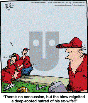 In the Bleachers on Friday October 4, 2013 Comic Strip
