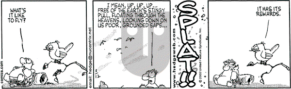 Over the Hedge on Tuesday March 12, 2002 Comic Strip