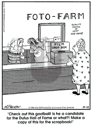 Close to Home on Saturday October 12, 1996 Comic Strip