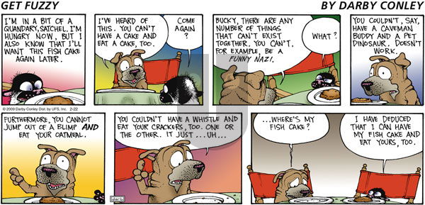 Get Fuzzy on Saturday March 14, 2009 Comic Strip
