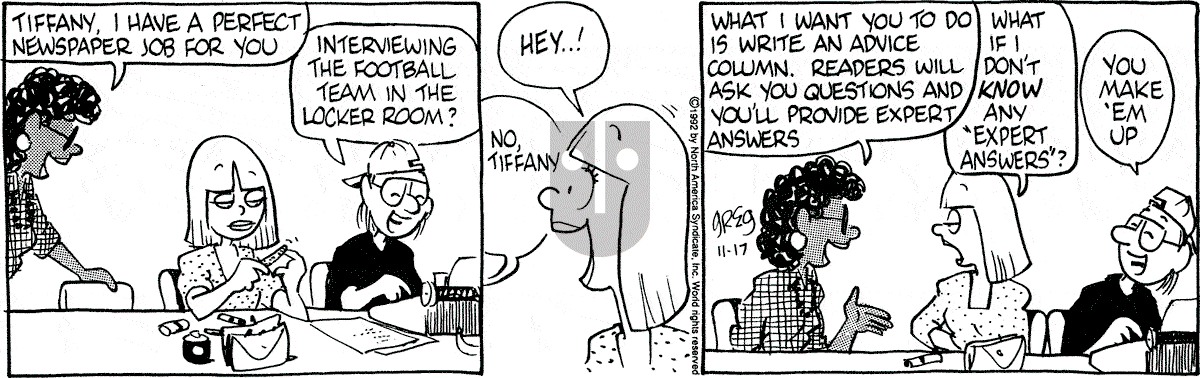 Luann - Tuesday November 17, 1992 Comic Strip