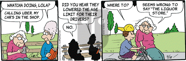 Lola on Wednesday April 18, 2018 Comic Strip