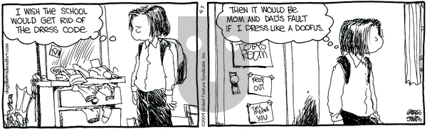 The Buckets on Tuesday September 7, 2004 Comic Strip