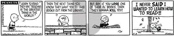 Peanuts on Tuesday March 3, 1959 Comic Strip