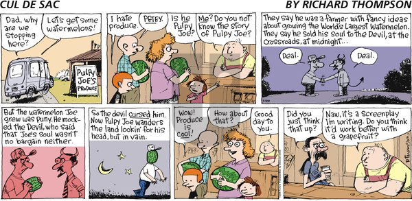 Cul de Sac on Sunday July 22, 2012 Comic Strip