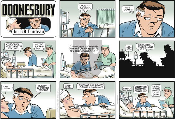 Doonesbury on Sunday February 10, 2008 Comic Strip