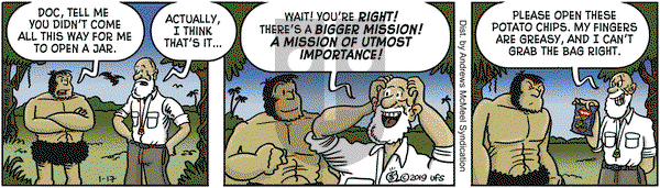 Alley Oop - Thursday January 17, 2019 Comic Strip