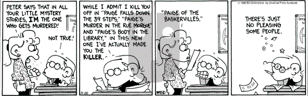 FoxTrot - Saturday November 20, 1993 Comic Strip