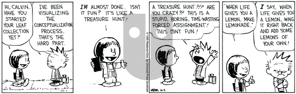 Calvin and Hobbes on Thursday October 5, 1995 Comic Strip