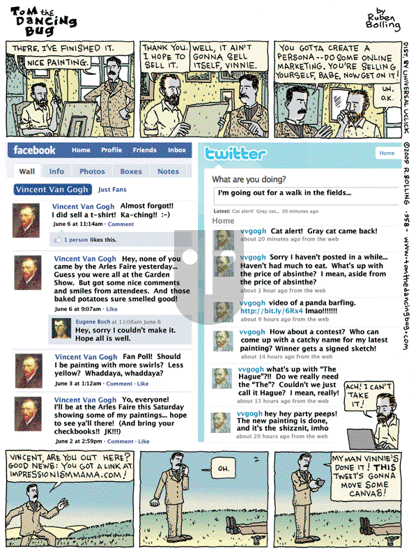 Tom the Dancing Bug on Saturday August 15, 2009 Comic Strip