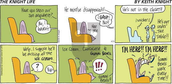 The Knight Life on Sunday April 21, 2013 Comic Strip