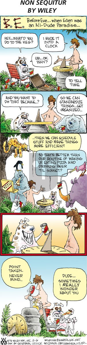 Non Sequitur on Sunday November 6, 2016 Comic Strip