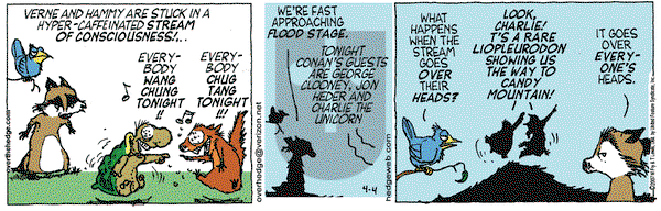 Over the Hedge on Wednesday April 4, 2007 Comic Strip