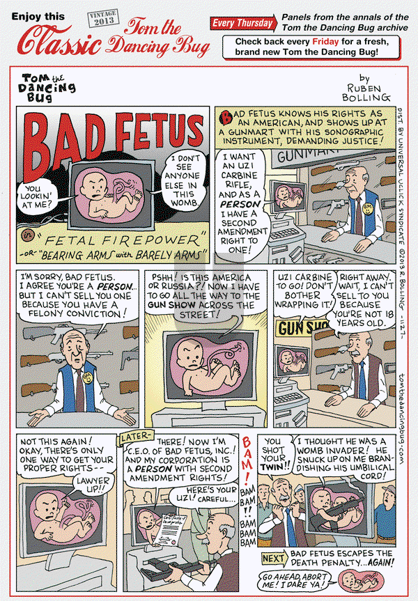 Tom the Dancing Bug on Thursday September 26, 2019 Comic Strip