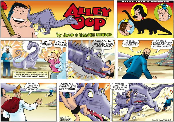 Alley Oop on Sunday July 15, 2007 Comic Strip