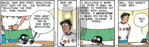 Get Fuzzy on Saturday February 4, 2012 Comic Strip
