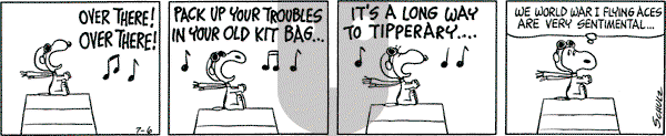 Peanuts - Wednesday July 6, 1966 Comic Strip