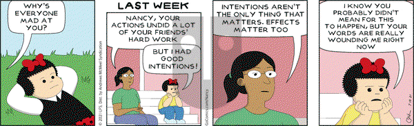 Nancy on Saturday July 10, 2021 Comic Strip