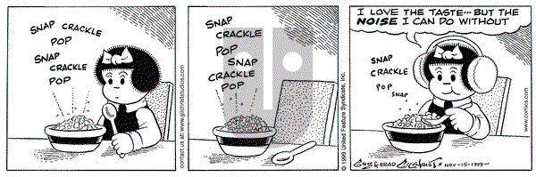 Nancy on Monday November 15, 1999 Comic Strip