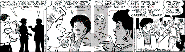 Alley Oop on Wednesday July 16, 1997 Comic Strip