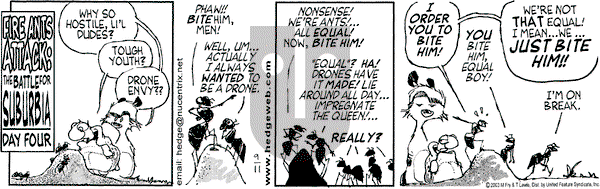 Over the Hedge on Thursday September 11, 2003 Comic Strip