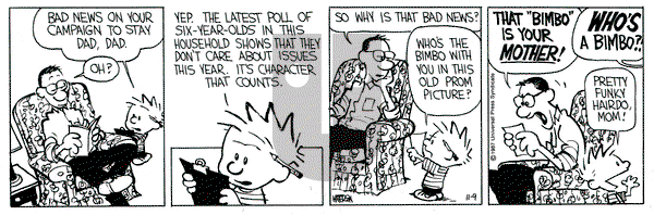 Calvin and Hobbes on Monday November 9, 1987 Comic Strip