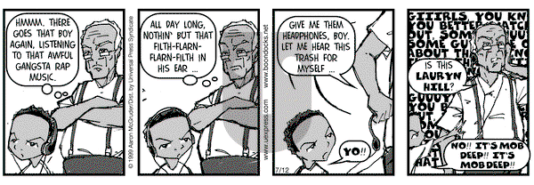 The Boondocks on Monday July 12, 1999 Comic Strip