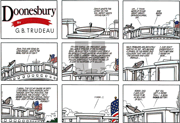 Doonesbury on Sunday July 8, 1990 Comic Strip
