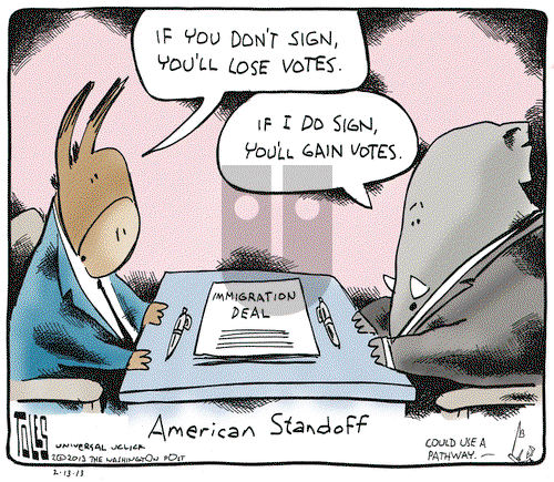 Tom Toles on Wednesday February 13, 2013 Comic Strip