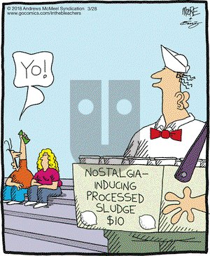 In the Bleachers on Wednesday March 28, 2018 Comic Strip