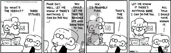 FoxTrot on Thursday July 1, 1999 Comic Strip