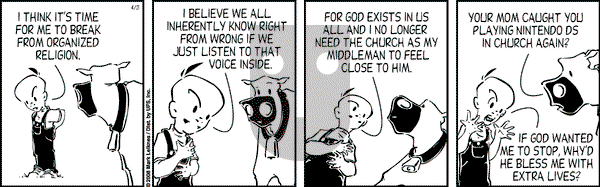 Cow and Boy Classics on Monday April 21, 2008 Comic Strip