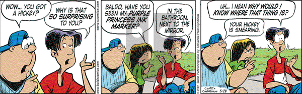 Baldo on Monday May 28, 2001 Comic Strip