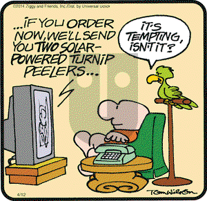 Ziggy - Saturday April 12, 2014 Comic Strip
