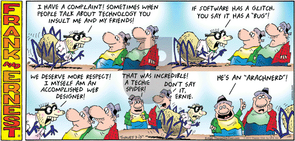 Frank and Ernest on Sunday March 13, 2011 Comic Strip