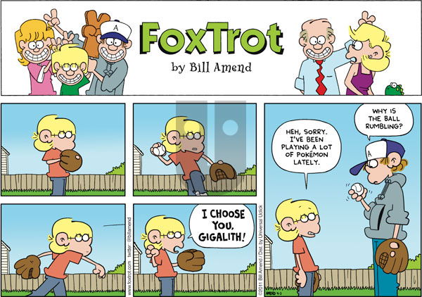 FoxTrot on Sunday April 3, 2011 Comic Strip