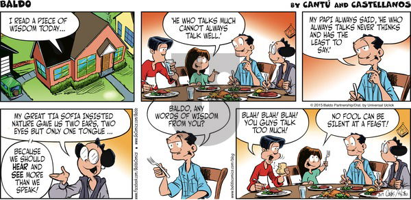 Baldo on Sunday March 1, 2015 Comic Strip