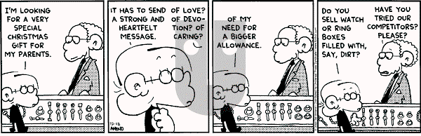 FoxTrot on Tuesday December 12, 2000 Comic Strip