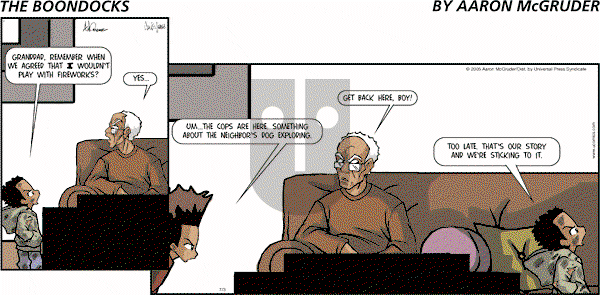 The Boondocks on Sunday February 3, 2013 Comic Strip