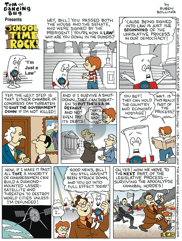 Tom the Dancing Bug on Friday October 4, 2013 Comic Strip